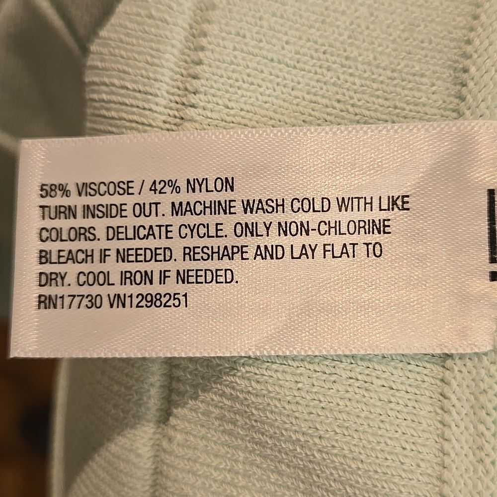 Womens Xlarge Pleated Sweater Skirt  A New Day Mint Green Fall Size Xl - Picture 8 of 16